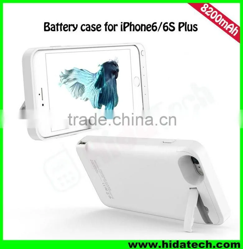 Hot Selling 8200mah Battery Power Case for iPhone 6 iPhone 6 Plus Backup Battery Phone Case
