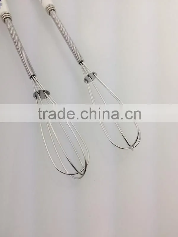 New design stainless steel eggbeater ceramic handle