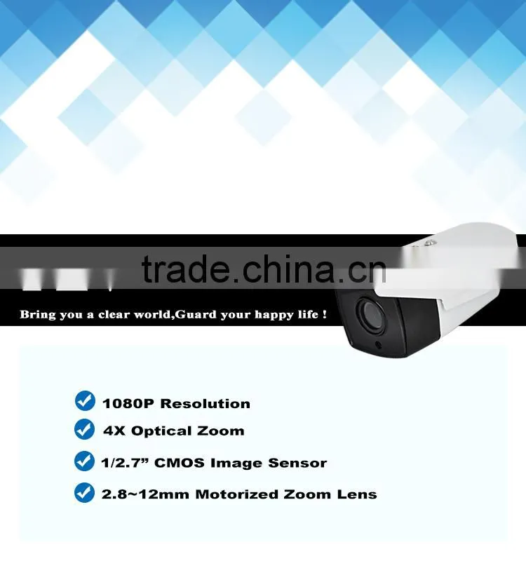 Newest 1080p real time varifocal lens camera poe 1080p outdoor camera night vision motion detection