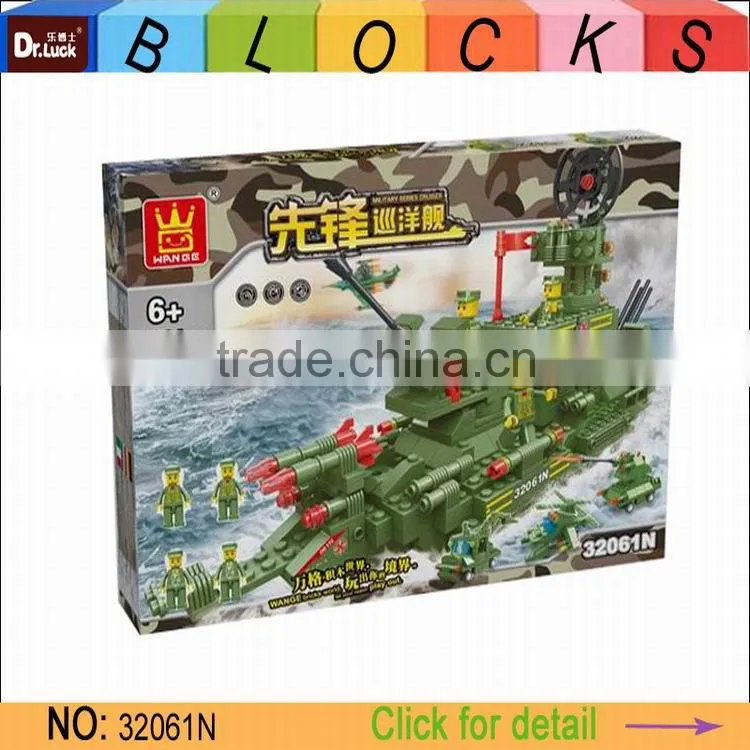Factory price Military Warship Block Set