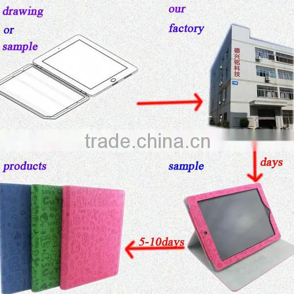 pu leather tablet case cover for microsoft surface pro 3 with shoulder neck strap LOGO custom shenzhen