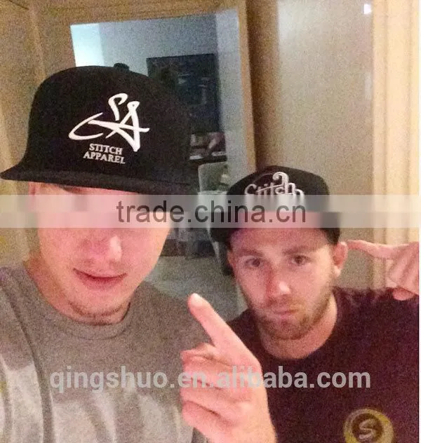 High Quality Custom Flat Brim Snapback Hats And Cap Men