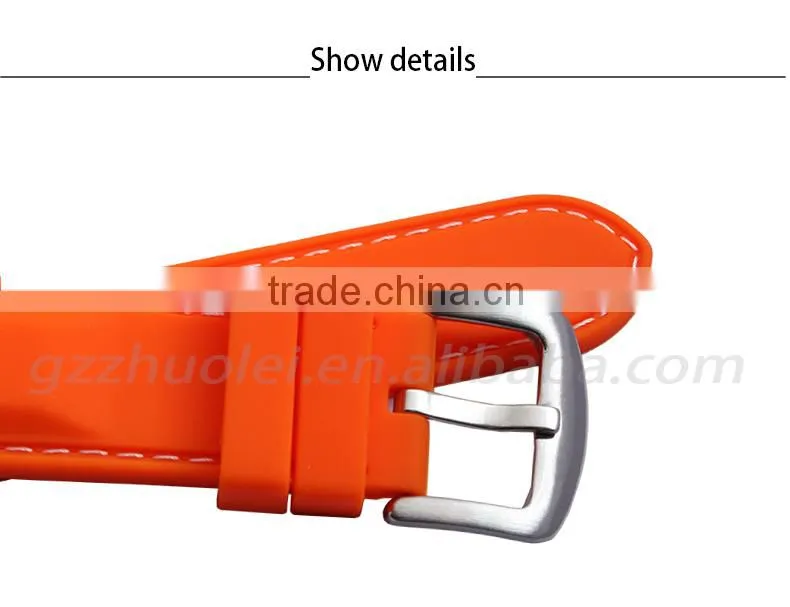 New Arrival Waterproof Muticolor Silicone Rubber WatchWrist watch Strap Band Replacement 22mm