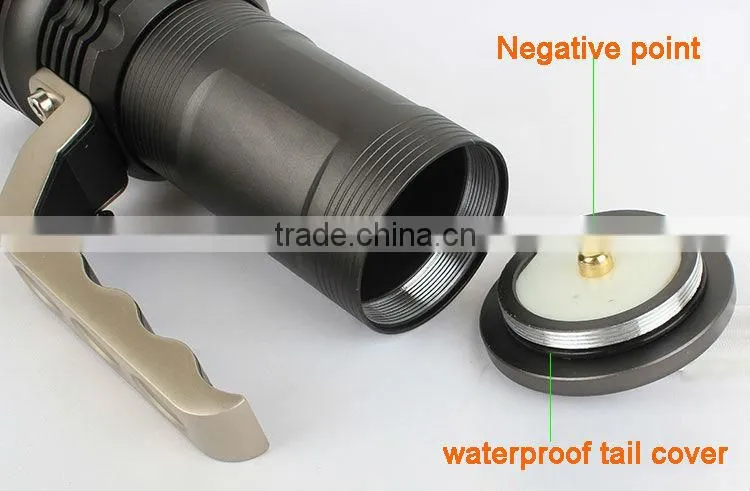 GOREAD Y77 High bright black aluminum rechargeable LED R5 flashlight 3 mode 3W search products