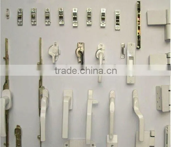 China upvc double sliding window with flyscreen