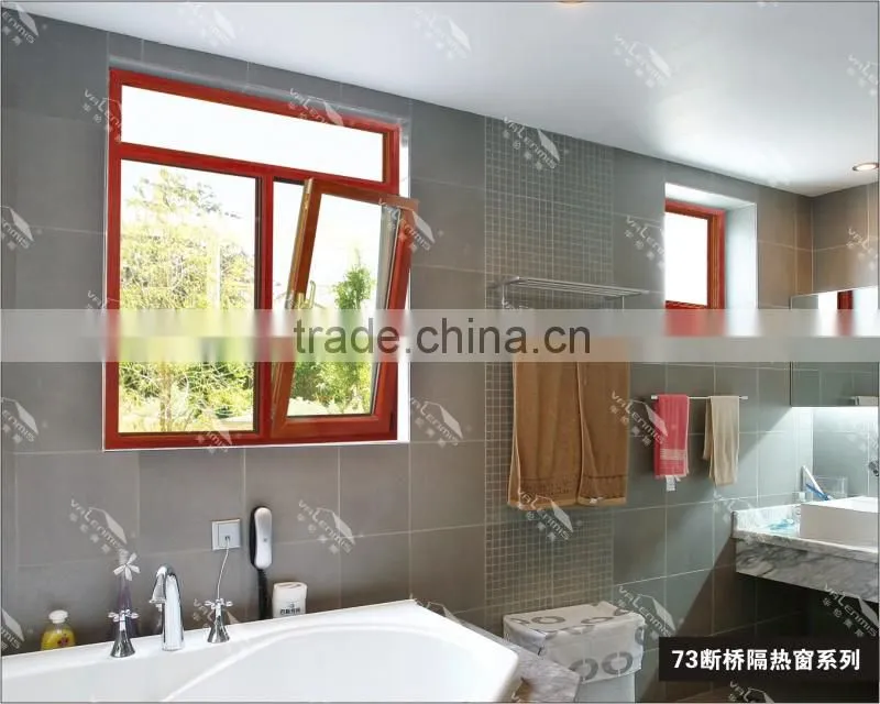 Good price of durability of double arch window glass aluminum alloy of different colors