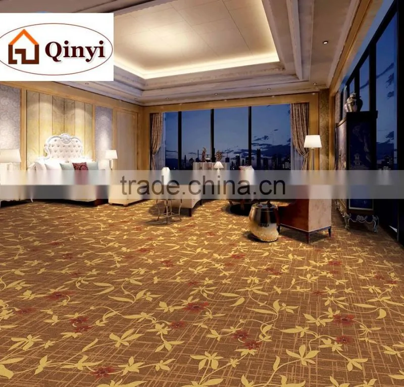 High Quality Luxury Warmth Polyester Yarn Printing Hotel Hall Corridor Carpet Customize Pattern Star Carpet