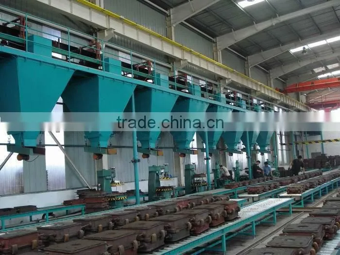 V method foundry molding line
