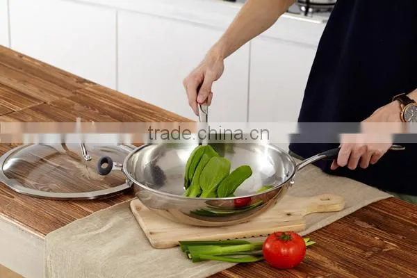 Chuangsheng stainless steel cookware for fry vegetables