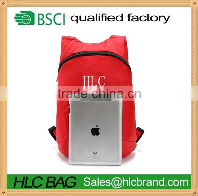 Custom logo travel hiking foldable sports backpack wholesale backpacks china