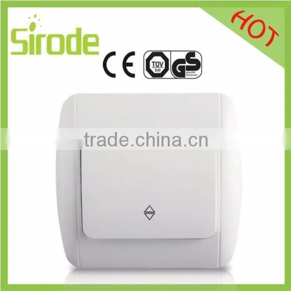 Canton Fair EUro Standard ABS/PC/Metal livolo electric material wall led light Switch with LED light