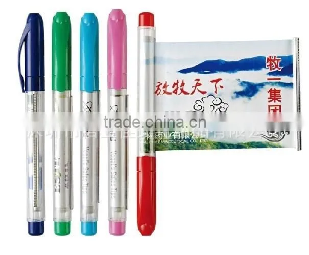 Promtional customized banner pen , Retractable Cheap Banner Pen , advertising pen