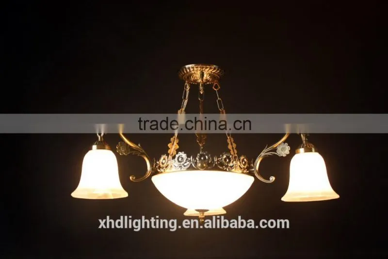 Die-casting Industrial Antique Aluminum Pendant Lamp with fancy flower