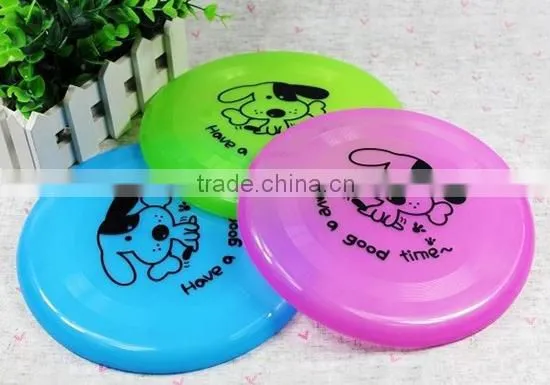 promotional and good quality plastic pet dog frisbee