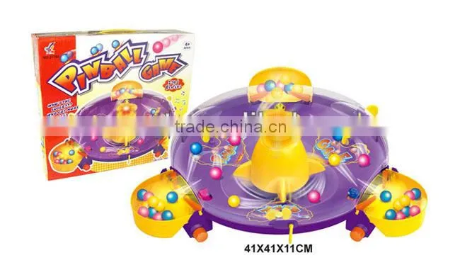 Plastic game machine with light and music