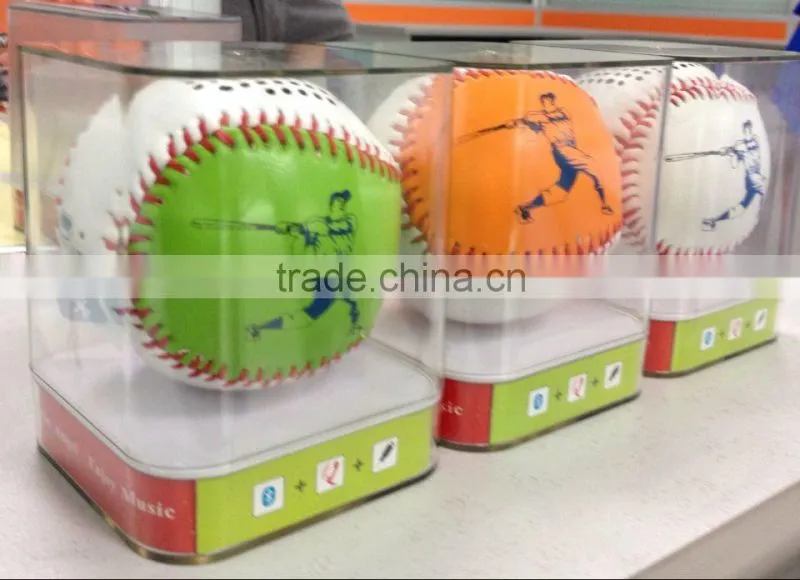 new gadget baseball bluetooth speaker promotional gift bluetooth speaker small ball speaker