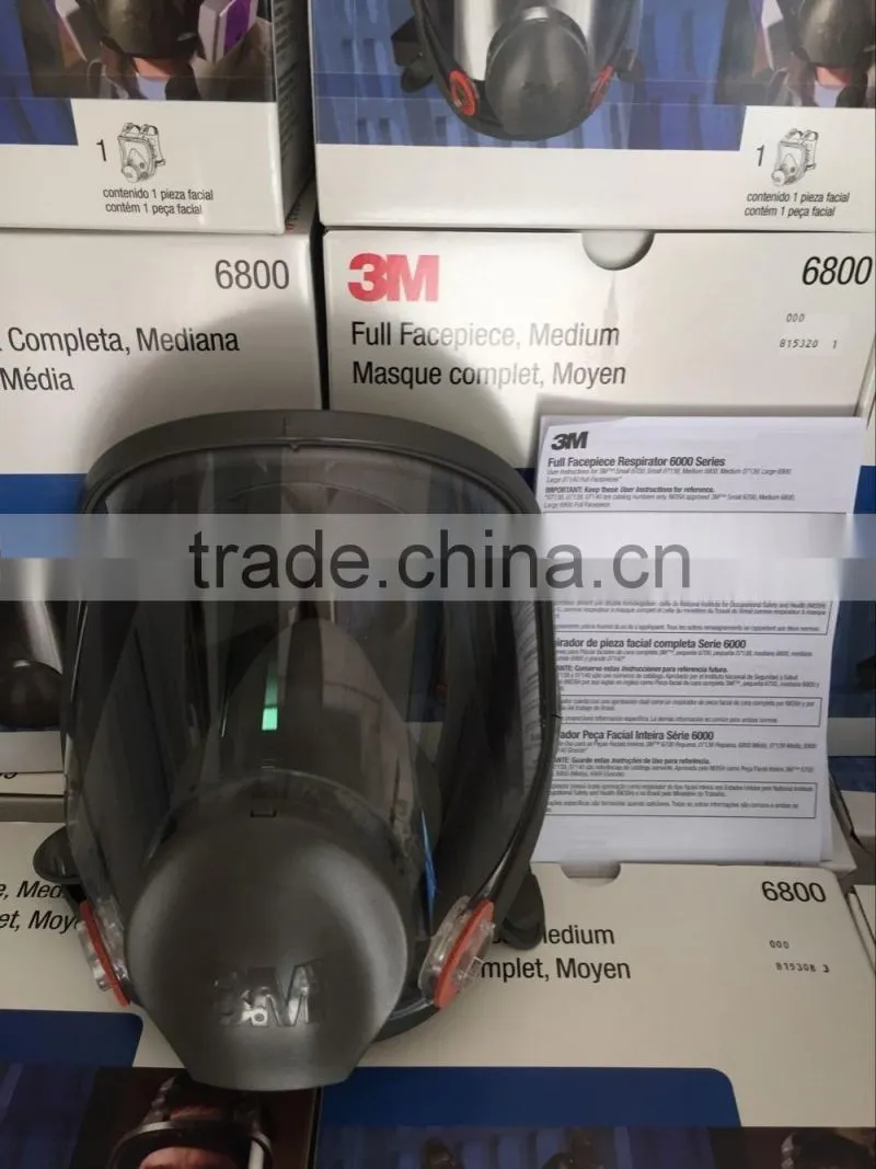 3M 6800 reusable full face mask silicone medium respirators mask
