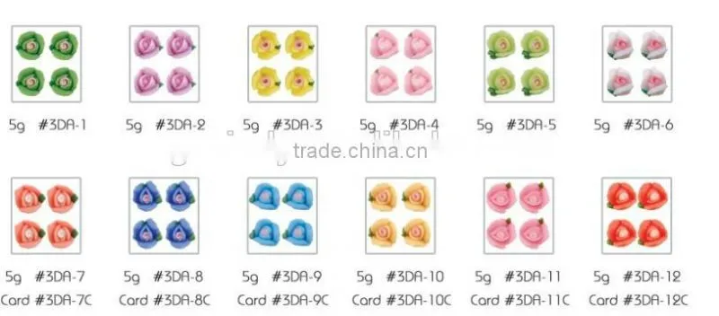 500pcs Ceramic Flower! Nail Art ceramic flower 5MM! ZX:TC809