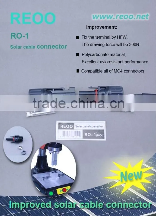 Manufacturer supply RO-1 ( MC4 compatible ) solar power mc4 connectorfor solar photovoltaic system