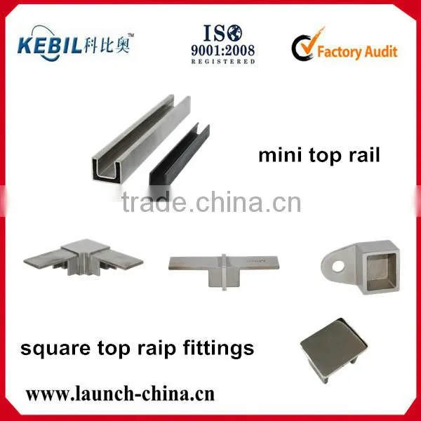 metal mini top rail in balustrades and handrails