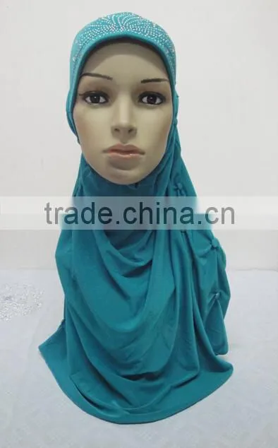 H293 latest muslim hijab with buttons,muslim scarf