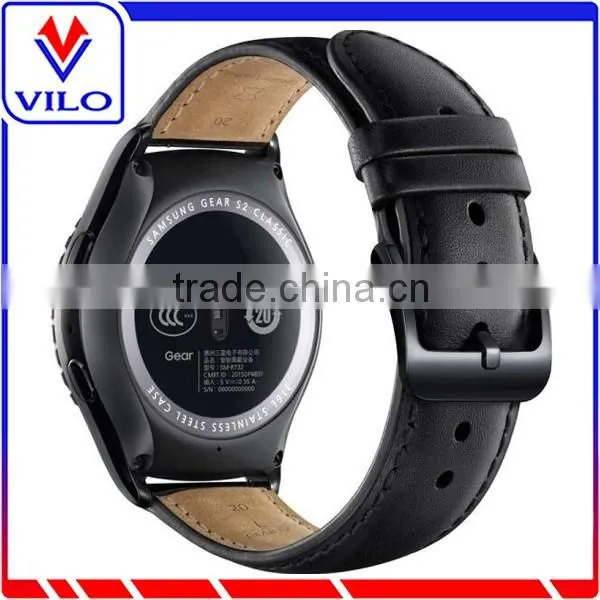 Genuine leather watch strap band waterproof leather watch strap for Samsung
