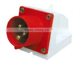 Industrial connector coupler 3P+E 380-415V~ 16A 4pin single phase IP44 214/224
