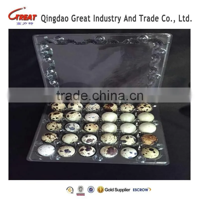 disposable plastic quail eggs tray PVC
