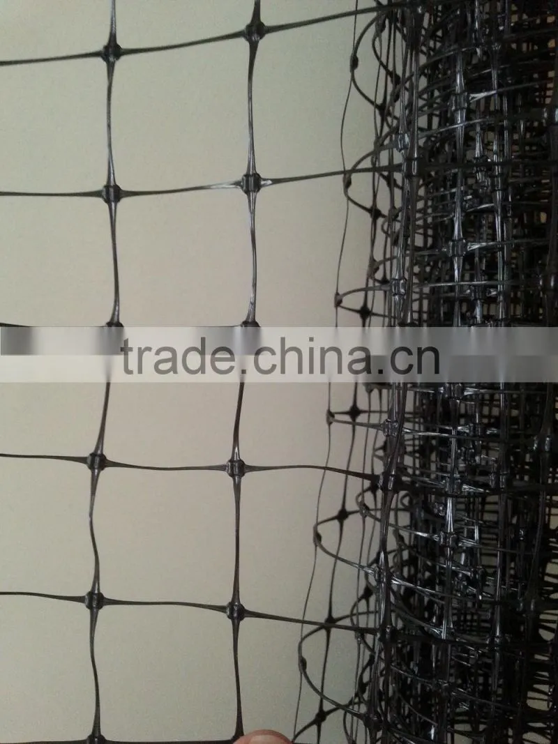 Plastic Square and stretched netting in 100g/sqm