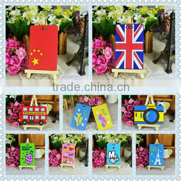 manufacturer wholesale new fashion personalized PVC luggage tag for safe
