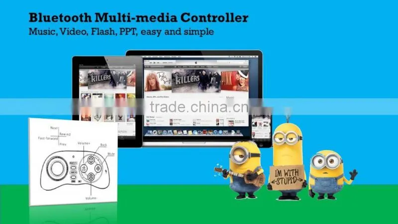 2016 New mini bluetooth multi-functional mobile phone joystick game remote controller for giveaway gift