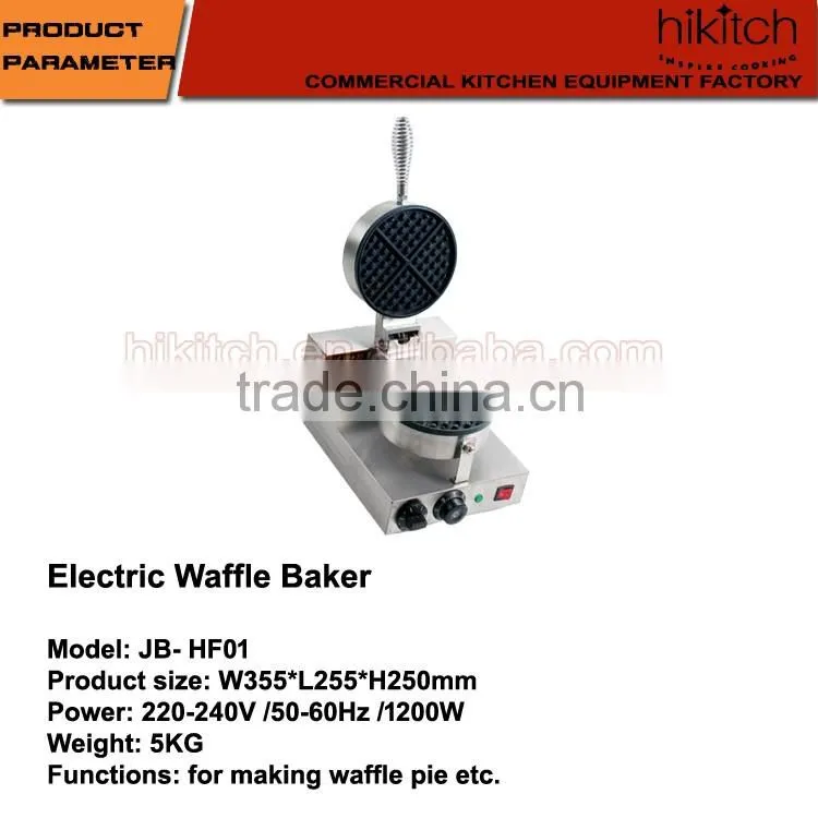 Snack equipment electric cooking plate single head waffle machine maker