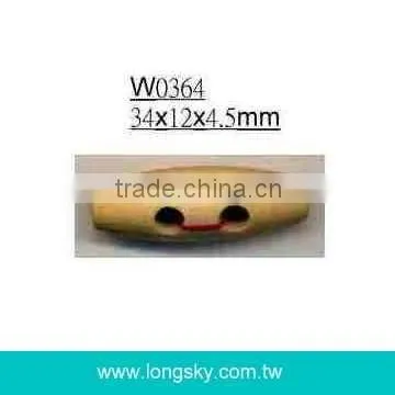 (#W0373) fashion one hole wooden toggle for winter coat