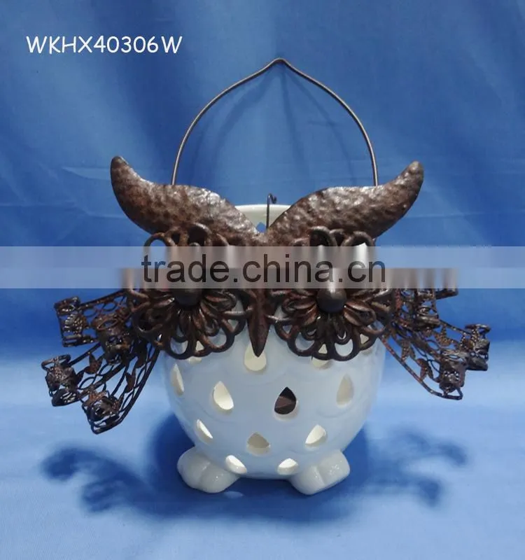 Candy holder for kids decoration white owl for sale