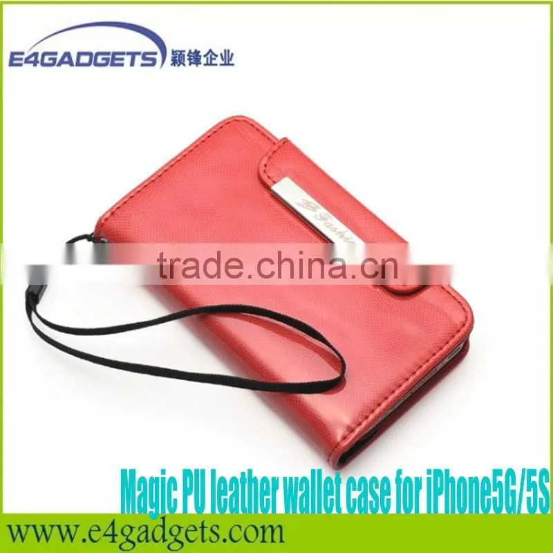 Wholesale case for iphone5 wallet case for Iphone5 Wallet Pouch