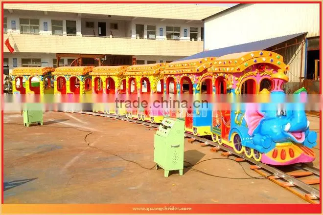 Most popular! Professional elephant track train outdoor kiddie train rides for sale