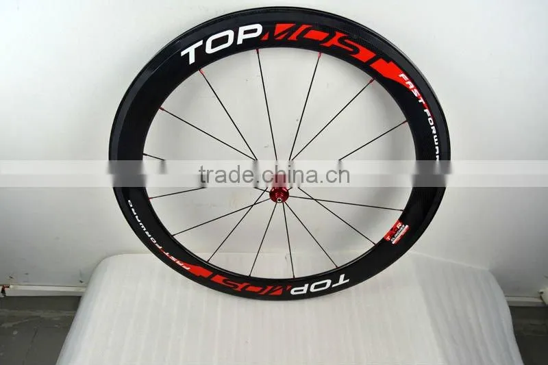 OEM 60mm full carbon clincher road bike wheels set