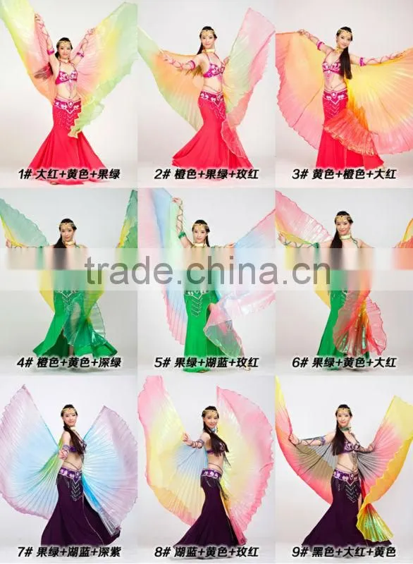 SWEGAL Wholesale 2013 new 9 colors isis wings belly dance