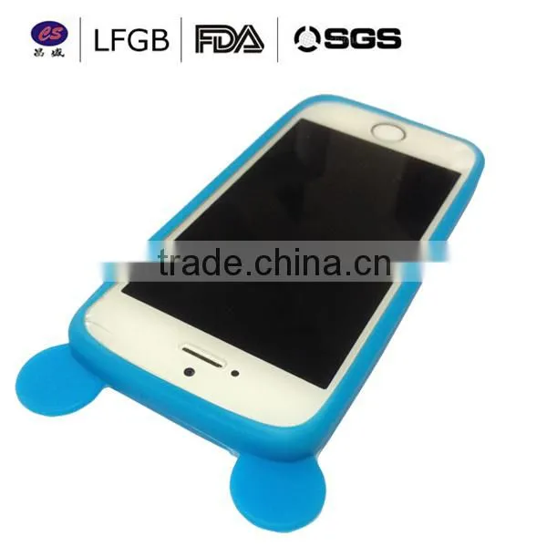 Lovely silicone safety cover for mobile phone custom waterproof phone case silicone cell phone case