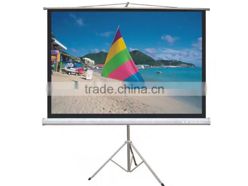 strong aluminum tripod stand screen tripod screen for home theater & business presentation & education