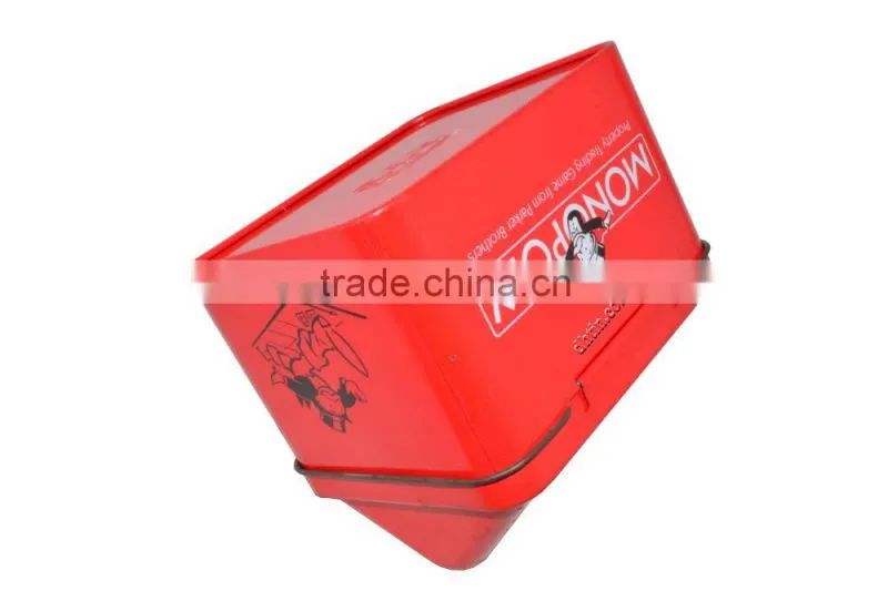house-shape metal coin bank