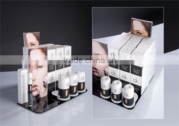 Acrylic perfume display showcase, display case, plexiglass perfume display stand