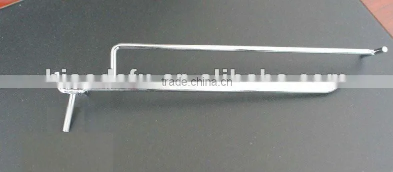 Wholesale chrome display pegboard hook with price tag