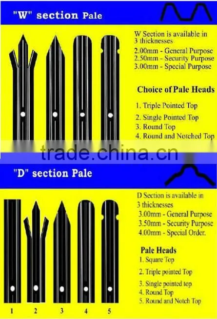 High quality euro palisade fencing