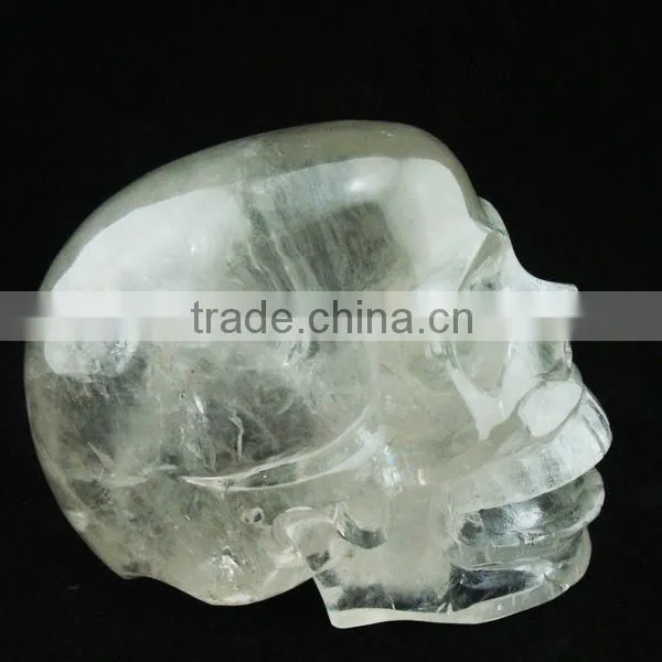 Hot-Sold Mouth-Opened Clear Quartz Skull On Sale