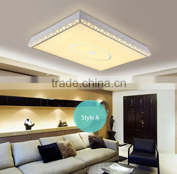 2016 New Arrival Acrylic Mask Square Ceiling Lamp 240V Iron Ceiling Lights