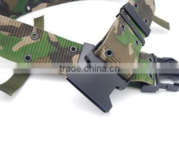plastic buckle knitted military customized belt fashion accessories factory wholesale made in china