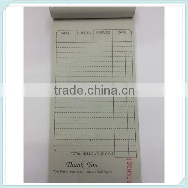 Restaurant Form, Restaurant Waiter Menu Book