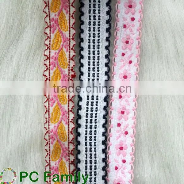 5/8 New design cotton jacquard embroidered