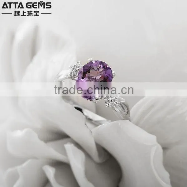 Gold gemstone ring latest style designs for women
